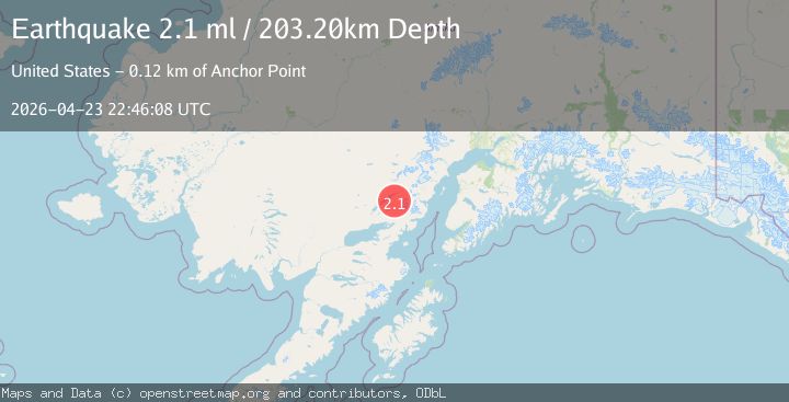 Map of 23 km E of Port Alsworth, Alaska