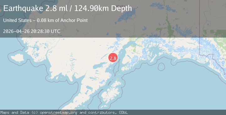 Map of 67 km ENE of Pedro Bay, Alaska