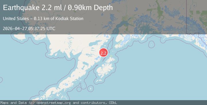 Map of 93 km SE of Kokhanok, Alaska