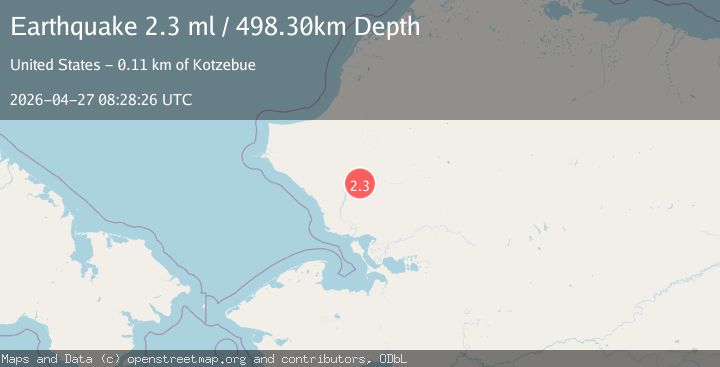 Map of 33 km ESE of Red Dog Mine, Alaska