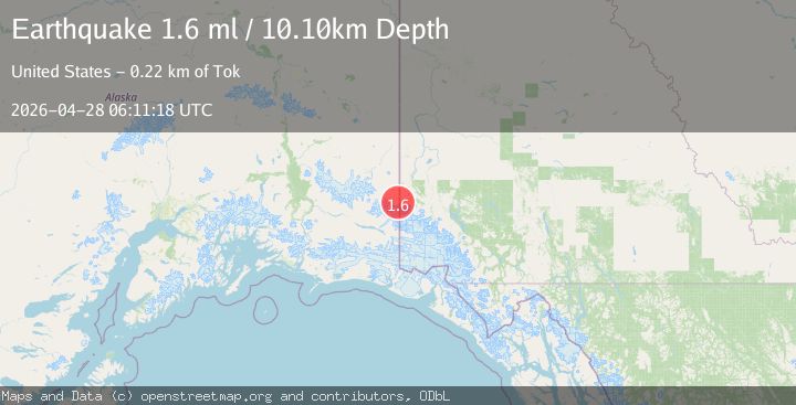 Map of 100 km E of McCarthy, Alaska