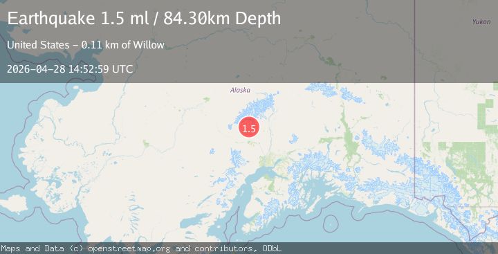 Map of 38 km W of Petersville, Alaska