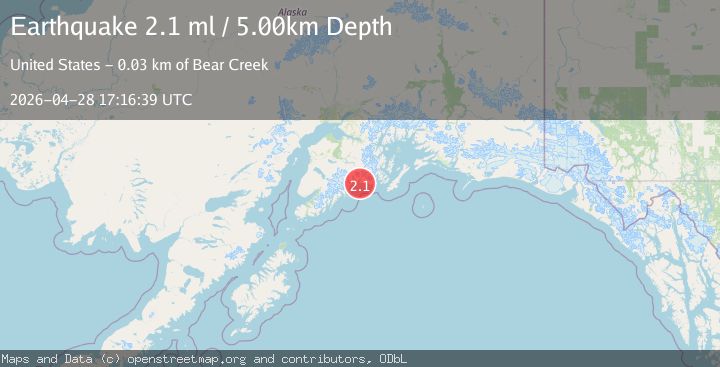 Map of 24 km SE of Lowell Point, Alaska