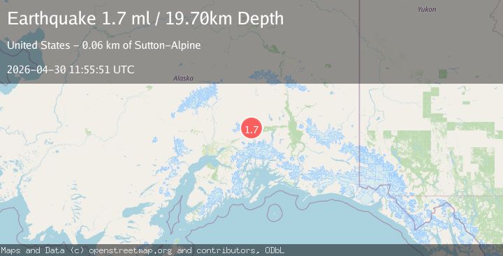 Map of 29 km N of Glacier View, Alaska