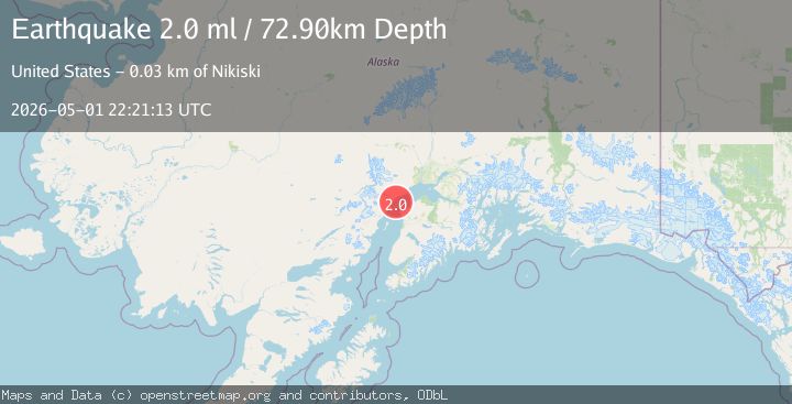 Map of 27 km NNW of Nikiski, Alaska