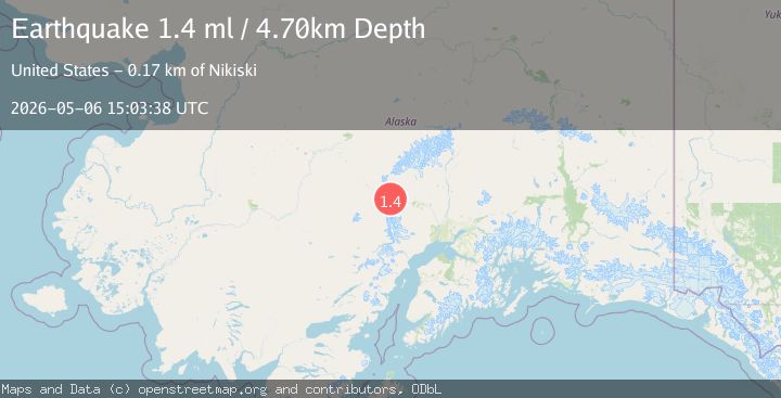 Map of 56 km W of Skwentna, Alaska
