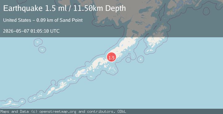 Map of 21 km NW of Ivanof Bay, Alaska