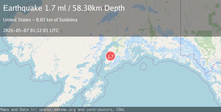 Map of 17 km SE of Kasilof, Alaska