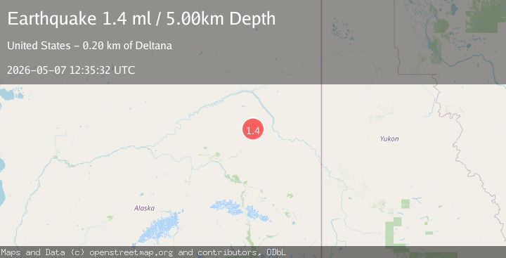 Map of 22 km WNW of Central, Alaska