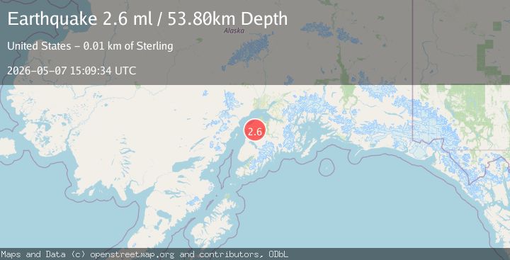 Map of 9 km N of Sterling, Alaska