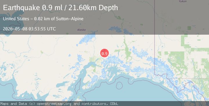 Map of 11 km NNW of Chickaloon, Alaska