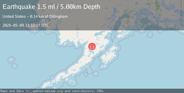Map of 39 km SSE of King Salmon, Alaska
