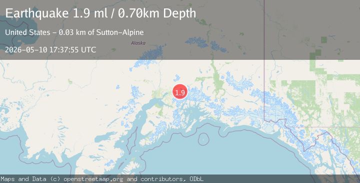 Map of 29 km S of Chickaloon, Alaska