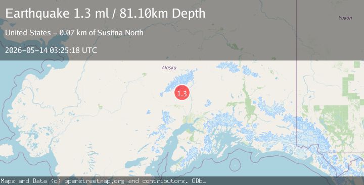 Map of 9 km WNW of Petersville, Alaska