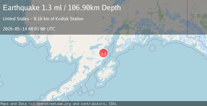 Map of 67 km SE of Pope-Vannoy Landing, Alaska