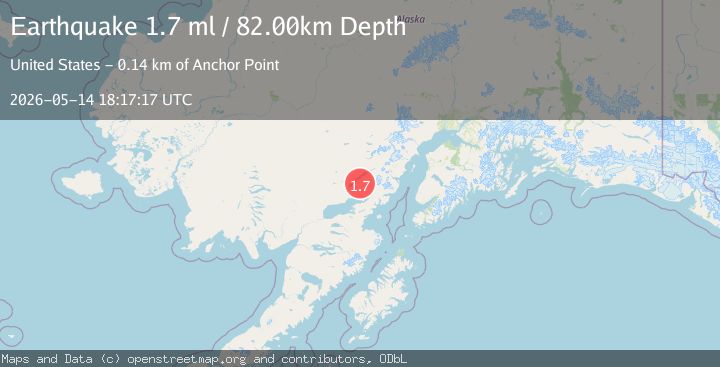 Map of 12 km S of Port Alsworth, Alaska