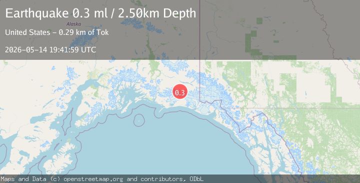 Map of 79 km S of McCarthy, Alaska