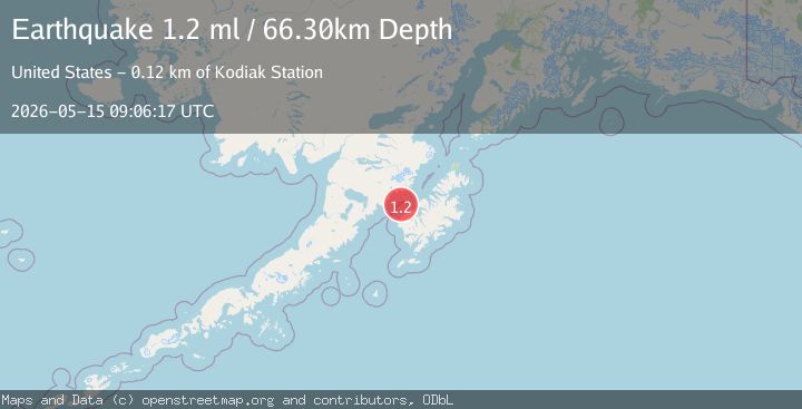 Map of 23 km NNW of Karluk, Alaska