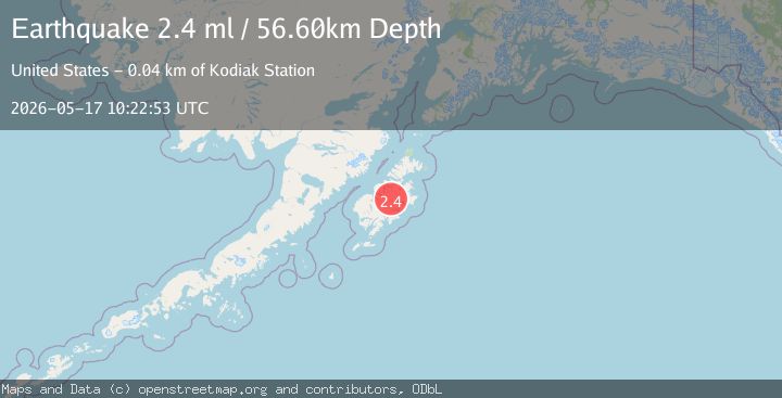 Map of 36 km WSW of Womens Bay, Alaska