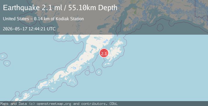Map of 28 km WSW of Karluk, Alaska