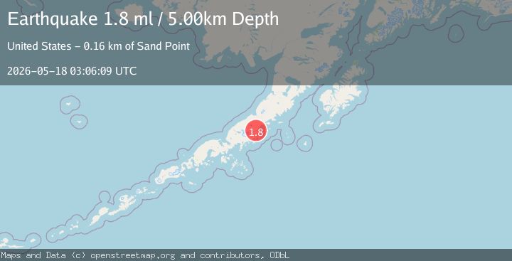 Map of 7 km ENE of Chignik Lake, Alaska