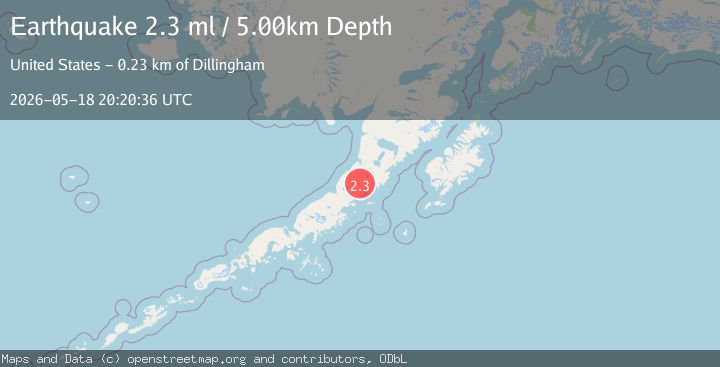 Map of 56 km SSW of Ugashik, Alaska