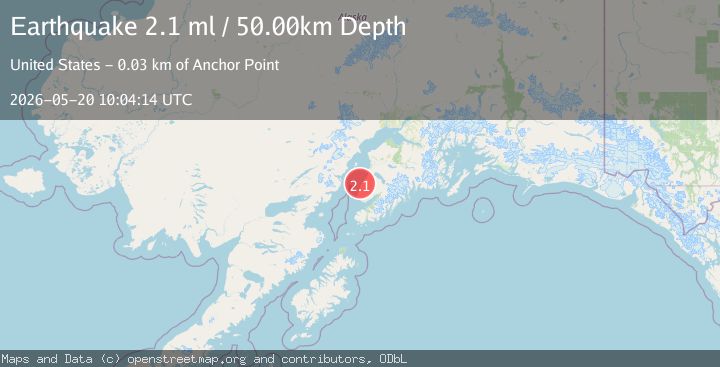 Map of 3 km W of Ninilchik, Alaska