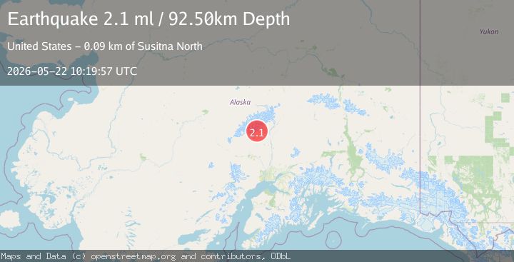 Map of 27 km NNW of Petersville, Alaska