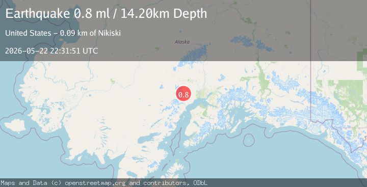Map of 57 km NW of Beluga, Alaska