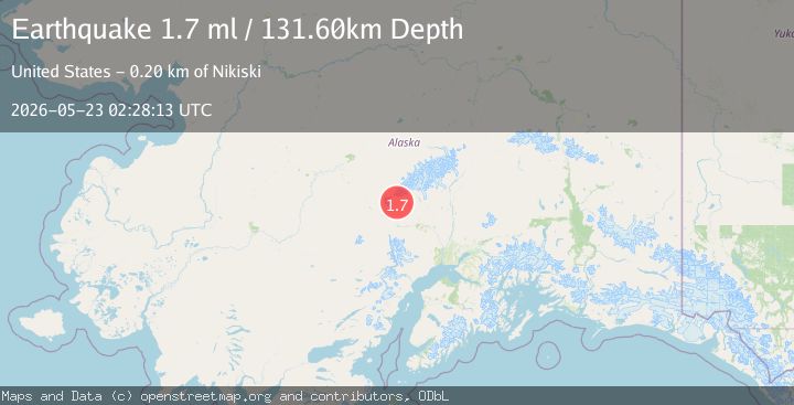 Map of 67 km NW of Skwentna, Alaska