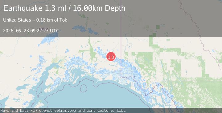 Map of 41 km NE of McCarthy, Alaska