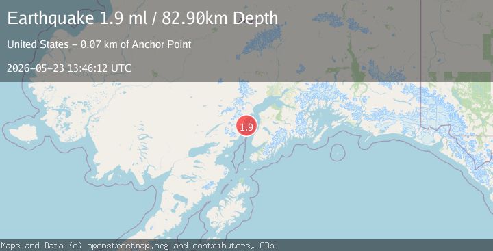 Map of 42 km NW of Ninilchik, Alaska