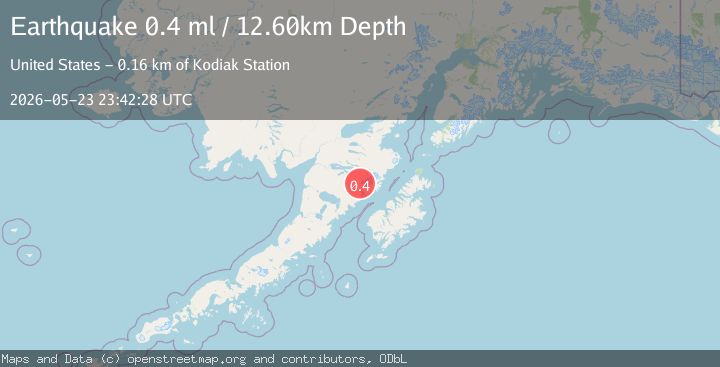 Map of 86 km NNW of Karluk, Alaska