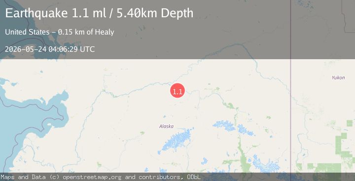 Map of 24 km WSW of Manley Hot Springs, Alaska