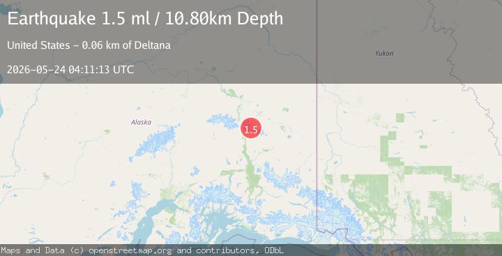 Map of 38 km NE of Paxson, Alaska