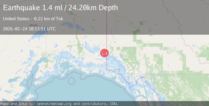 Map of 87 km E of McCarthy, Alaska