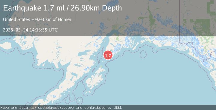 Map of 13 km SE of Seldovia Village, Alaska