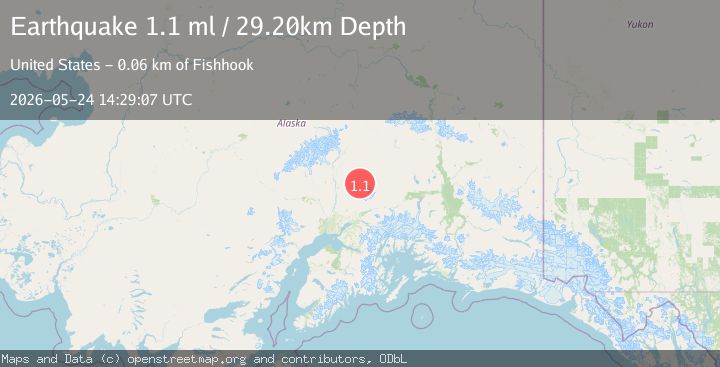 Map of 44 km ENE of Susitna North, Alaska