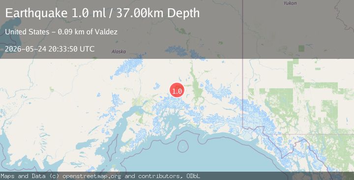 Map of 8 km SSW of Nelchina, Alaska