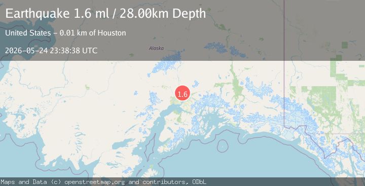 Map of 9 km N of Houston, Alaska