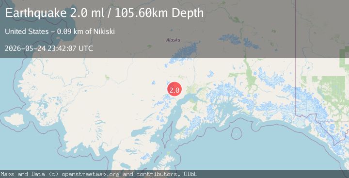 Map of 57 km NW of Beluga, Alaska