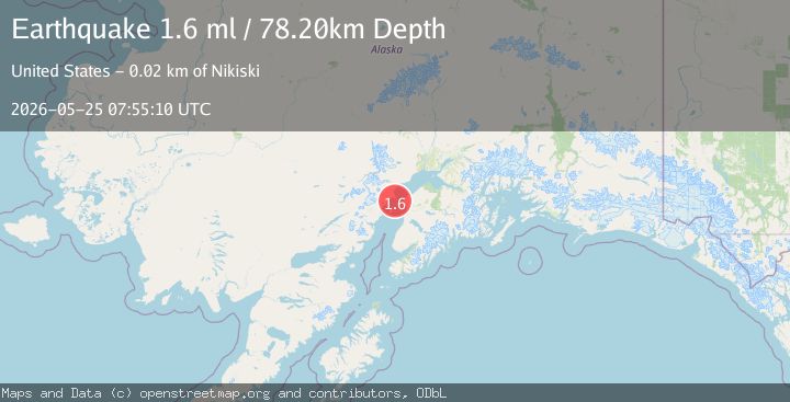 Map of 22 km WNW of Salamatof, Alaska