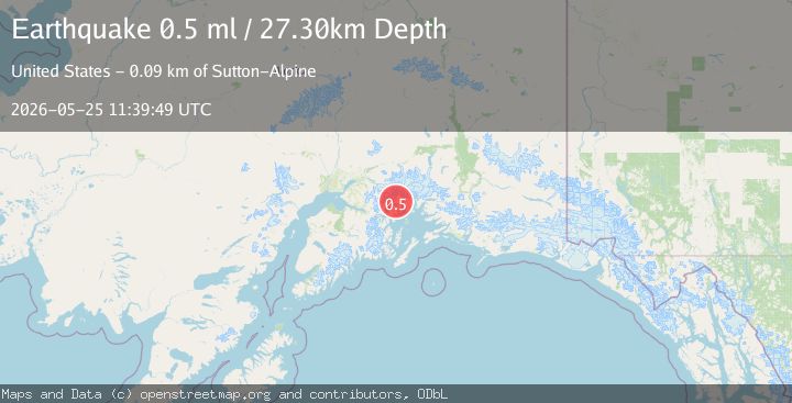 Map of 57 km NE of Whittier, Alaska
