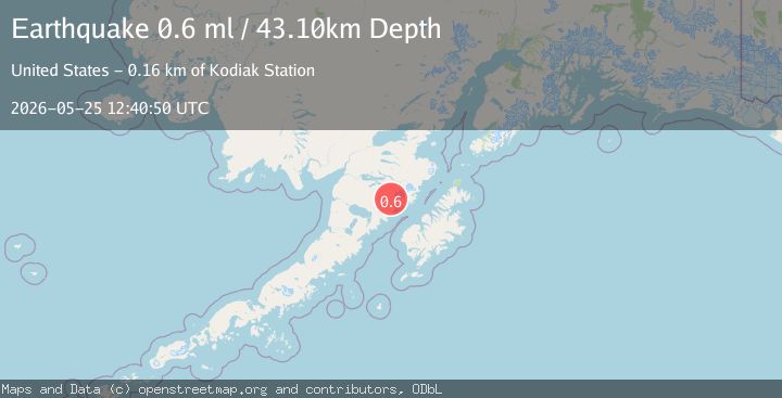 Map of 81 km NNW of Karluk, Alaska