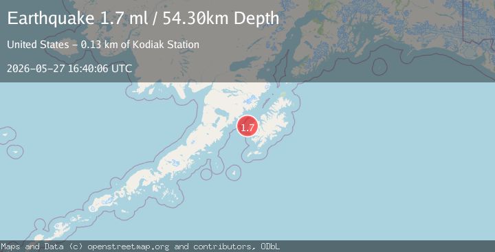 Map of 20 km WSW of Karluk, Alaska