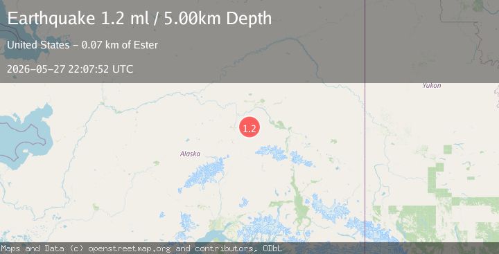 Map of 43 km E of Clear, Alaska