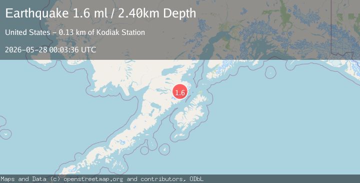 Map of 98 km NW of Aleneva, Alaska