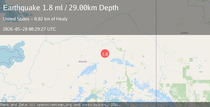 Map of 20 km E of Ferry, Alaska