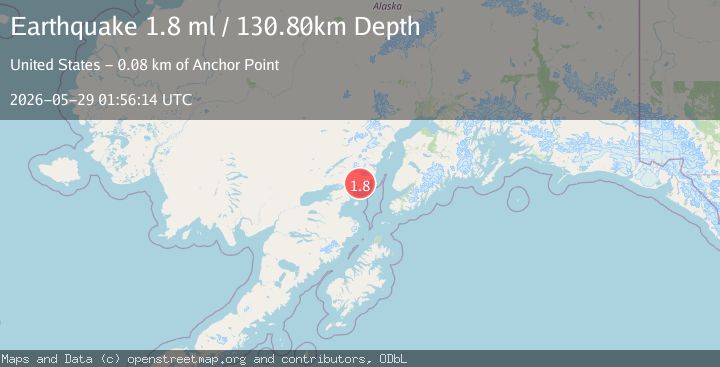 Map of 46 km E of Pedro Bay, Alaska