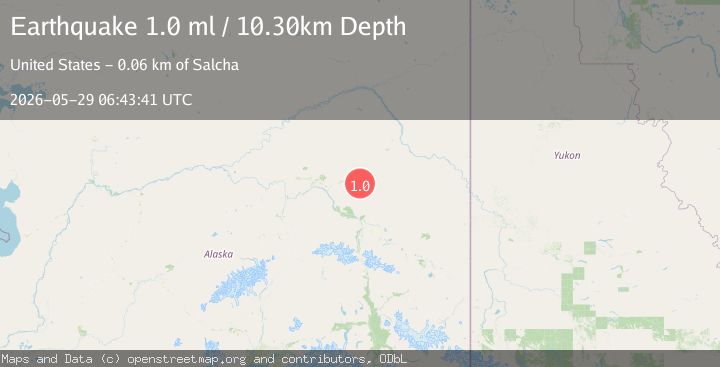 Map of 48 km E of Pleasant Valley, Alaska